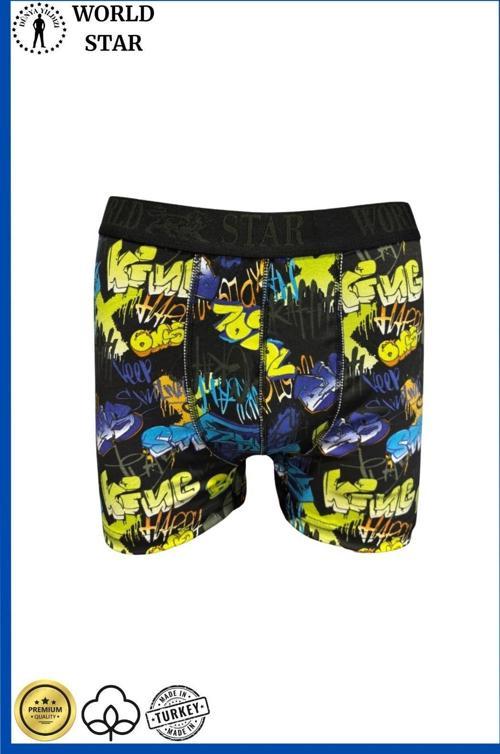 Aria's Closet Likralı Pamuklu Renkli Erkek Boxer