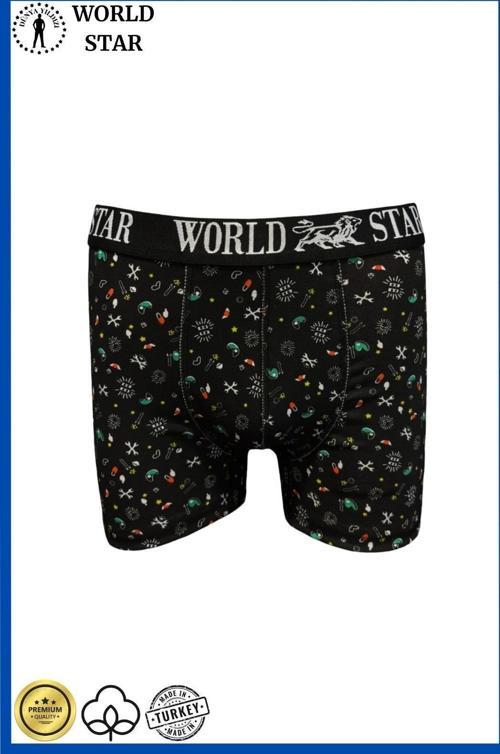 Aria's Closet Likralı Pamuklu Renkli Erkek Boxer