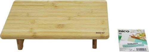 DİKDÖRTGEN AYAKLI  MİNİ SOFRA MODEL=32X21.5CM  BAMBU AHŞAP KESİM PANOSU (5060)