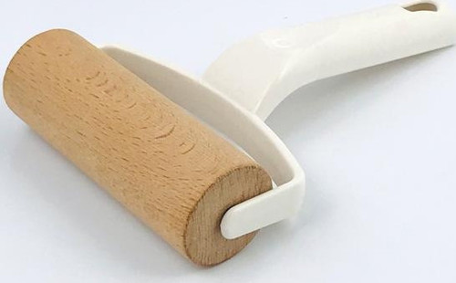 Plastik Saplı Ahşap Döner Rulo Hamur Merdanesi