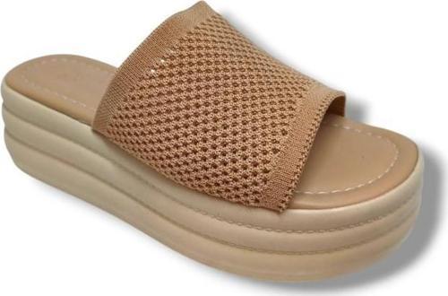 3009-25 Triko Anatomik Dolgu Topuk Kadın Terlik