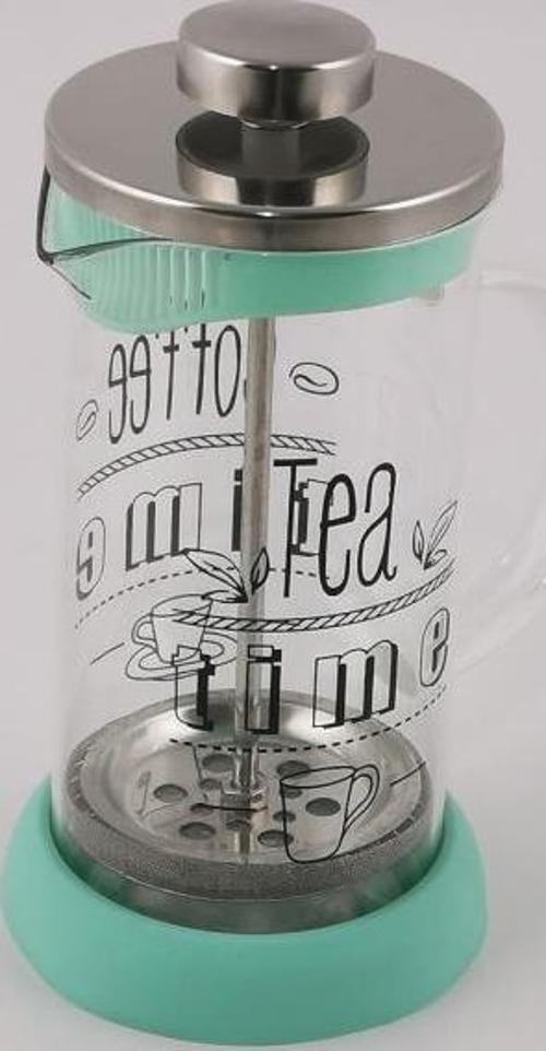Silikonlu Bitki Çayı Demliği & Demleme & French Press Yeşil