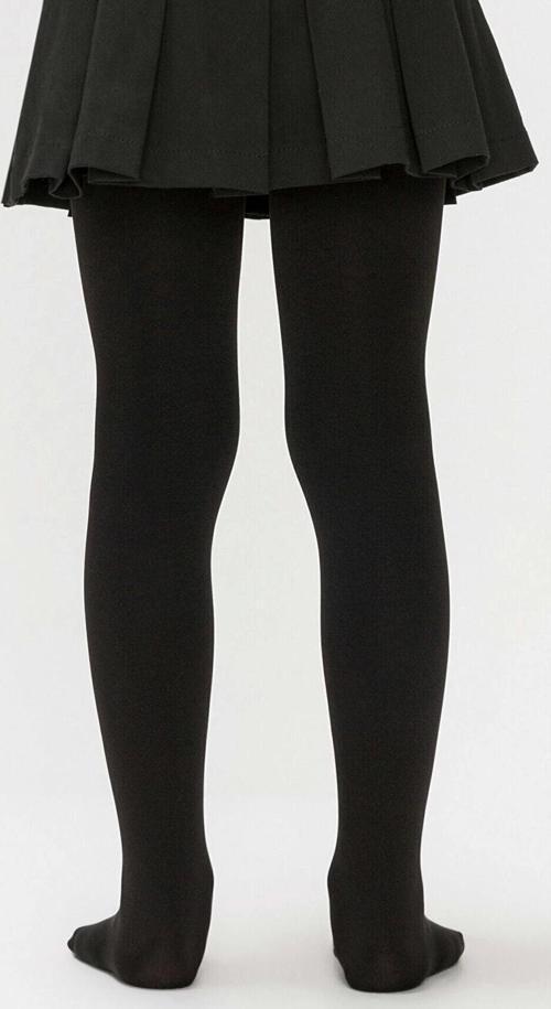 Kız Çocuk Pamuklu Külotlu Çorap Siyah