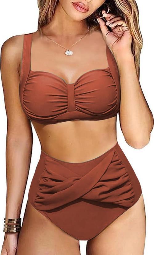 Yüksek bel Twist beli geçme detaylı Bikini Altı