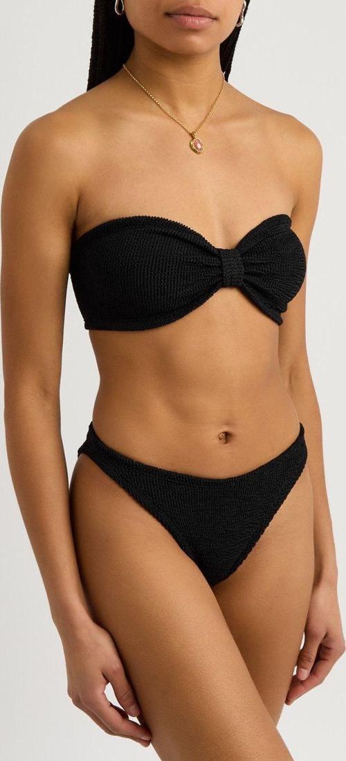 Straplez Dokulu kumaş Bikini Takım