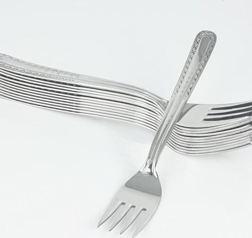 Paslanmaz Çelik Rostfrei Tatlı Çatalı Takımı 12'li