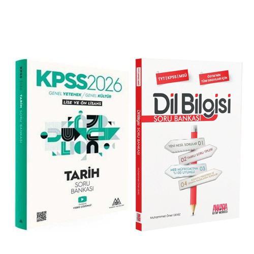 Marsis Yayınları 2026 KPSS Tarih ve AKM Dil Bilgisi Soru Bankası Seti 2 Kitap