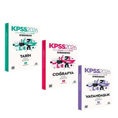 Marsis Yayınları 2026 KPSS Tarih Coğrafya ve Vatandaşlık Soru Bankası Seti 3 Kitap