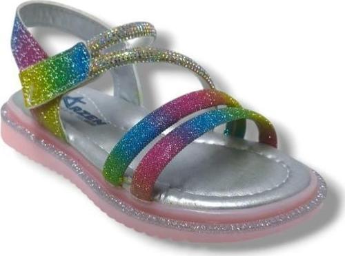 Arzen Bebe 231-25 Anatomik Simli Taşlı Cırtlı Kız Çocuk Sandalet 26-30