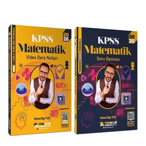 Yediiklim Yayınları 2026 KPSS Matematik Atölye Video Ders Notları ve Soru Bankası Seti 2 Kitap