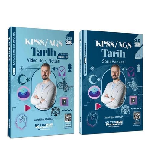 Yediiklim Yayınları 2026 KPSS Tarih Atölye Video Ders Notları ve Soru Bankası Seti 2 Kitap