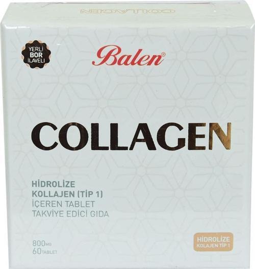 COLLAGEN HİDROLİZE KOLLAJEN (TİP 1) İÇEREN TABLET 800 MG*60 1 Paket(1 x 1000 g)