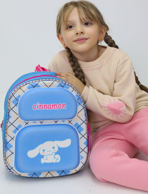 Kız Çocuk Cinnamoroll (Cinnamon) Temalı Anaokulu Sırt Çantası – Pastel Renkli, Hafif ve Su Geçirmez