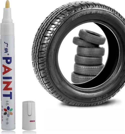 Büro Ev Ofis Arabası için Araç Lastiği Beyaz Oto Yazı Kalemi