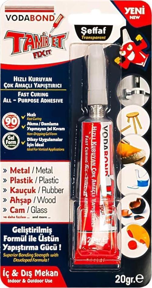 Tamir Et Hızlı Kuruyan Çok Amaçlı Jel Yapıştırıcı - 20 gr.