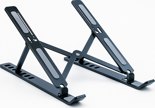 4BH31G Siyah Laptop Standı – Metal, Katlanabilir & Ergonomik Tasarım
