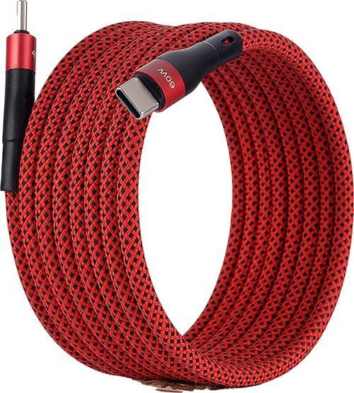 BMCC-03 Kirmizi Manyetik USB-C-USB-C Kablo – 2 m, 60 W Hızlı Şarj