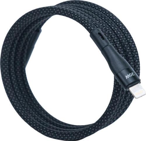 BMLC-03 Siyah Manyetik 2m Hızlı Şarj Kablosu – Type-C - Lightning, 3 A