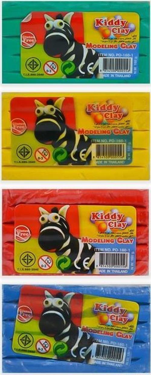 Clay Renkli Oyun Hamuru 4lü 640gr