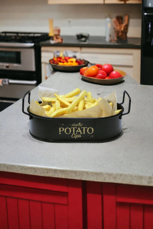 Mini Oval Patates & Cips Sunumluk 21 Cm 1 Adet