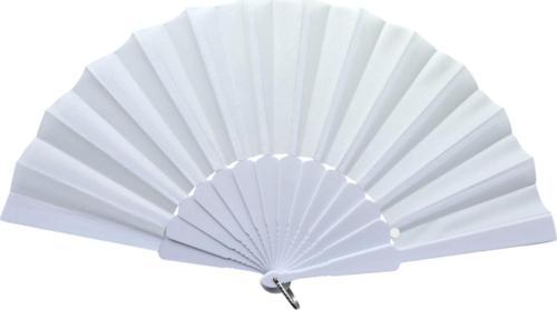 Plastik Kumaş Yelpaze 12'li BEYAZ