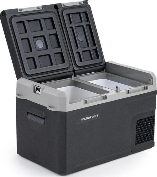 point Çift Kapaklı 30 Litre Taşınabilir Araç Buzdolabı 12V/24V/220V Uyumlu