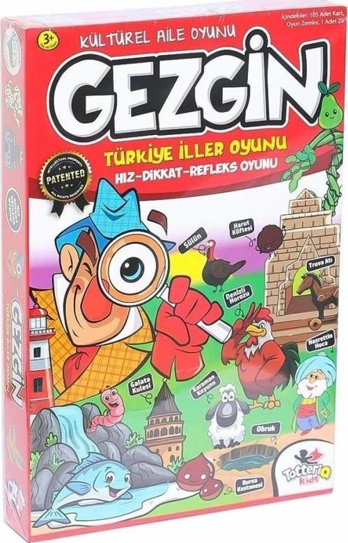 Çocuk 2290 Gezgin Türkiye İller Oyunu -Tottreiq