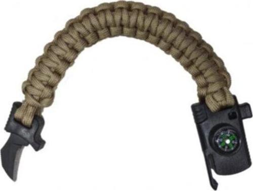 Paracord Pusulalı Krem Bileklik