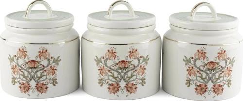 Mystic Floral 3lü Kavanoz Seti 13x14cm 500ml P366.106529
