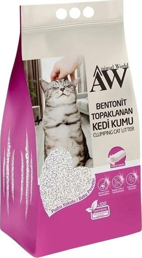 Bebek Pudra Kokulu Bentonit Topaklanan Kedi Kumu 10 Lt
