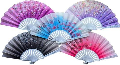 Plastik Kumaş Yelpaze 12 li Karışık OB-047