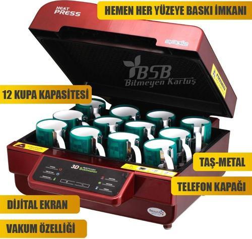 3D Süblimasyon Baskı, Transfer Baskı Press Makinası