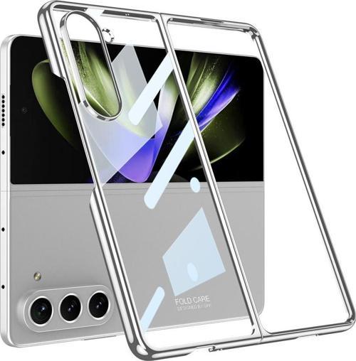 Galaxy Z Fold 5 Kılıf Full Camlı Kıpta Kapak