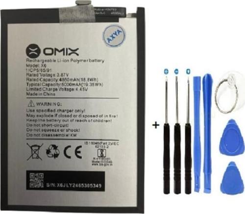 Omix X6 Pil Batarya + Tamir Seti 5000 Mah