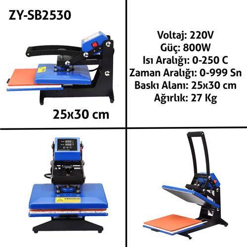 Düz Transfer Baskı Presi  25X30 cm