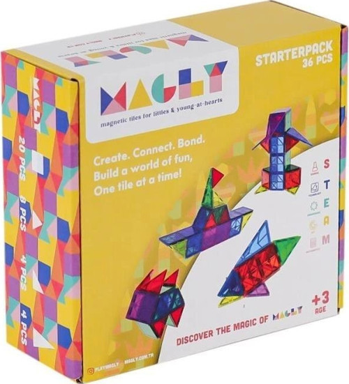 Manyetik Blok 36 Parça – Eğitici ve Geliştirici Zeka Oyunu