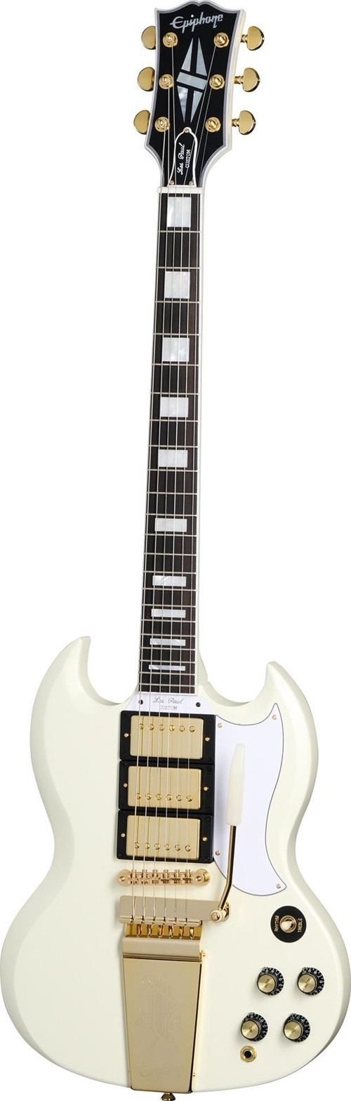 1963 Les Paul SG Custom Maestro Vibrola Elektro Gitar (Classic White)
