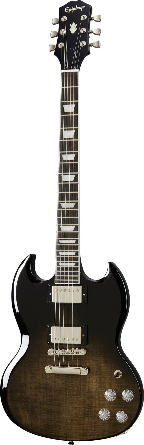 SG Modern Figured Elektro Gitar (Trans Black Fade)