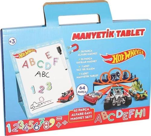 Çocuk 2236 Hot Wheels Manyetik Tablet 64 Parça -Dıytoy