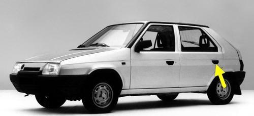 Skoda Favorit 1988-1995 Sol Arka Kapı Dış Açma Kolu 115988104