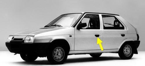 Skoda Favorit 1988-1995 Sol Ön Kapı Dış Açma Kolu 115988104