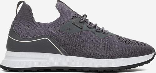 Kadın Trikolu Aksesuar Bağcıklı Comfort Sneaker CR 2486 FÜME