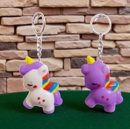 2 ADET UNICORN ANAHTARLIK RENKLİ SEVİMLİ UNICORN SUKUŞİ