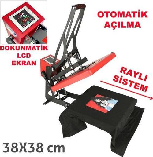 Otomatik Transfer Baskı Presi 38x38 cm