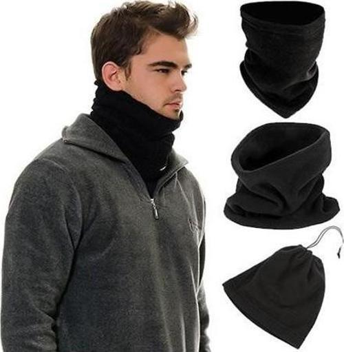 Peak Bays 3 Fonksiyonlu Polar Kışlık Bere - Siyah