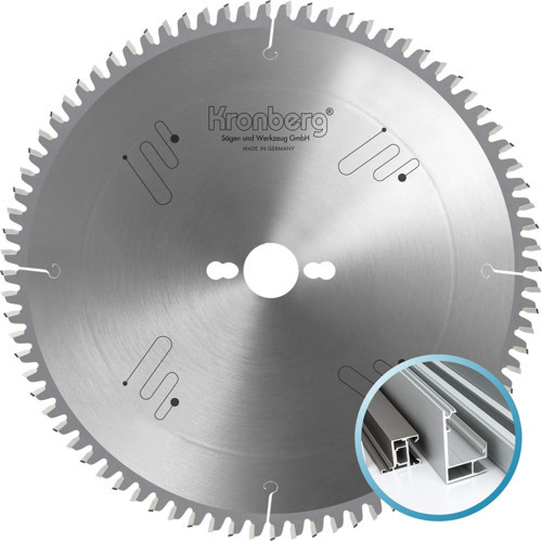 KRONBERG 230x3.2x30mm 72TCG diş Alüminyum, Plastik, PVC - TCT Elmas Daire Testere (Negatif Diş)
