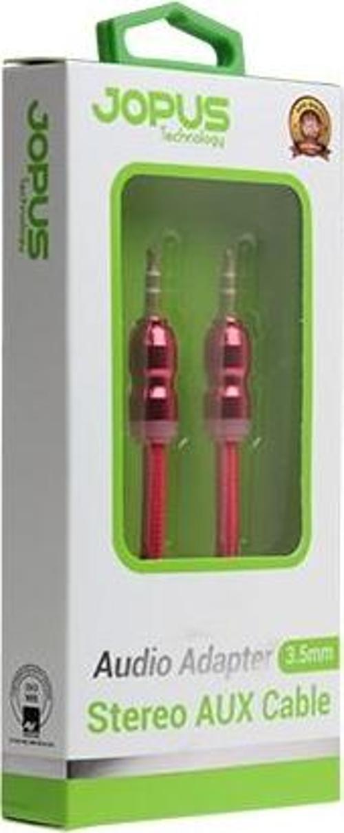Kaliteli 3,5mm Aux Kablosu - Kırmızı