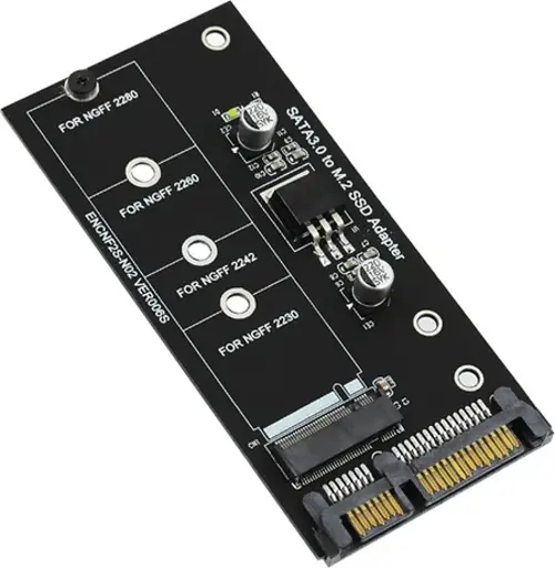 a Adaptörü M.2 - Sata Adaptörü M.2 Ngff Dönüştürücü 2.5 Inç Sata3 Kart B Anahtarı 2230-2280 M2 SSD 