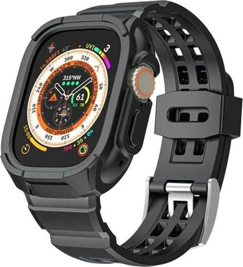 Watch Ultra 49MM / Ultra 2 49MM Mat Tpu Saat Kayışı Kılıfı Uyumlu