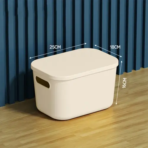 Comfy Haven Krem 6l Çocuk Oyuncak Düzenleyici Plastik Saklama Kutusu Ev Çok Amaçlı Kullanım 
